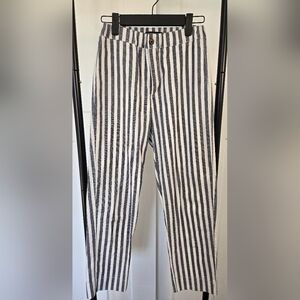 Brandy Melville Cotton Striped Tilden Pant Size 5